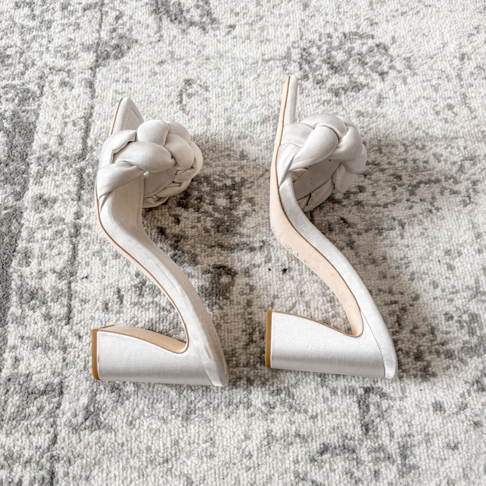 Loeffler Randall Silver Braided Heels - Picture 10 of 14